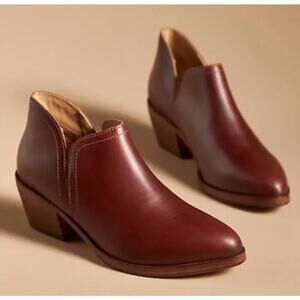 Nisolo Mia Everyday Ankle Bootie Auburn Leather Size 9.5 NIB Contemporary Comfy